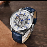 Popular Top Luxury Brand Skeleton Hollow Leather Stainless Steel Mechanical  Wrist Watches - Ideal Gift - The Jewellery Supermarket