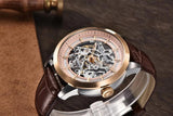 Popular Top Luxury Brand Leather Skeleton Hollow Clock Waterproof Men's Automatic Business Mechanical Watch - The Jewellery Supermarket