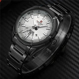 New Arrival Top Brand Luxury Military Army Business Steel Band Quartz Watch Date Week Sport Mens Watches - The Jewellery Supermarket