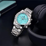 Popular Top Luxury Brand Stainless Steel Bezel Sapphire Glass Chronograph VK63 Quartz Wristwatches for Men
