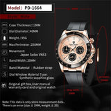 Popular Top Luxury Brand Quartz Automatic Date Wristwatch for Men - Waterproof Sport Chronograph Watch - The Jewellery Supermarket