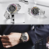 Popular Top Luxury Brand Automatic Date Chronograph Japan VK63 Sapphire Glass Quartz Watches For Men - The Jewellery Supermarket