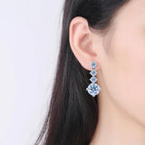 Elegant 2.6 Carat VVS1 D Color Moissanite Diamonds Drop Earrings For Women - Special Occasions Fine Jewellery - The Jewellery Supermarket