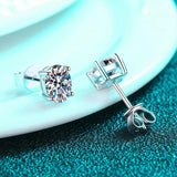 Dazzling 0.5-2ct Oval Cut Moissanite Diamonds Stud Earrings for Women - Luxury Silver High Quality Jewellery - The Jewellery Supermarket