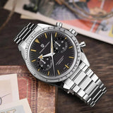Popular Top Luxury Brand Moon Sport Waterproof Chronograph AR Sapphire VK64 Steel Retro Luminous Quartz Watch for Men - The Jewellery Supermarket