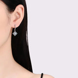 Lovely D Colour VVS1 0.3CT 4mm Moissanite Diamonds Drop Earrings For Women - Party Fine Jewellery Earrings - The Jewellery Supermarket