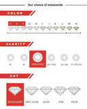 Brilliant 0.6CTTW Screw Buckle Moissanite Diamonds Stud Earrings, Lab Created Diamond Silver Wedding Jewellery - The Jewellery Supermarket