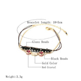 2021 Fashion Vintage Crystal Handmade Beaded Flower Bangles Bracelet - The Jewellery Supermarket