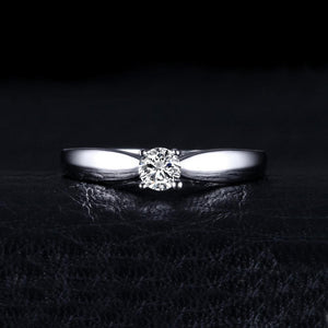 925 Sterling Silver AAA+ Quality CZ Solitaire Engagement Ring- Best Online Prices by Jewellery Supermarket - The Jewellery Supermarket