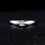 925 Sterling Silver AAA+ Quality CZ Solitaire Engagement Ring- Best Online Prices by Jewellery Supermarket