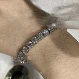 Gorgeous Fine VVS1 D Colour Moissanite Tennis Bracelets For Men Women - Sterling Silver Bracelets With Certificate