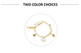Popular Stainless Steel Shell Charm Bracelets for Women - Gold Colour Layer Link Chains Bracelets - The Jewellery Supermarket