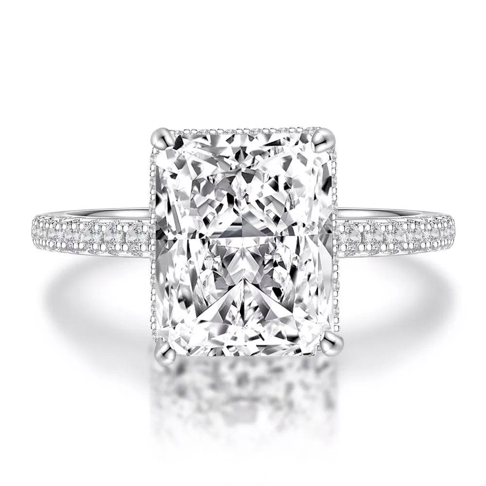 Impressive Lab Created AAAAA Padparadscha Sapphire Gemstone - Wedding Engagement Fine Jewellery Big Rings - The Jewellery Supermarket