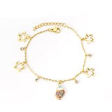 Stainless Steel Chains Charming Bracelets - Gold Colour Conch Star Trendy Style with Link Chain Extender