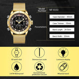 New Top Luxury Brand Military Sport Quartz Wrist Watches - Stainless Steel LED Digital Mens Watches - The Jewellery Supermarket