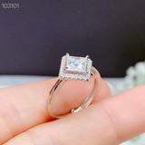 New Arrival Sparkling 1 Carat VVS D Colour Moissanite Diamond Gemstone Fine Jewellery Engagement Wedding Rings - The Jewellery Supermarket