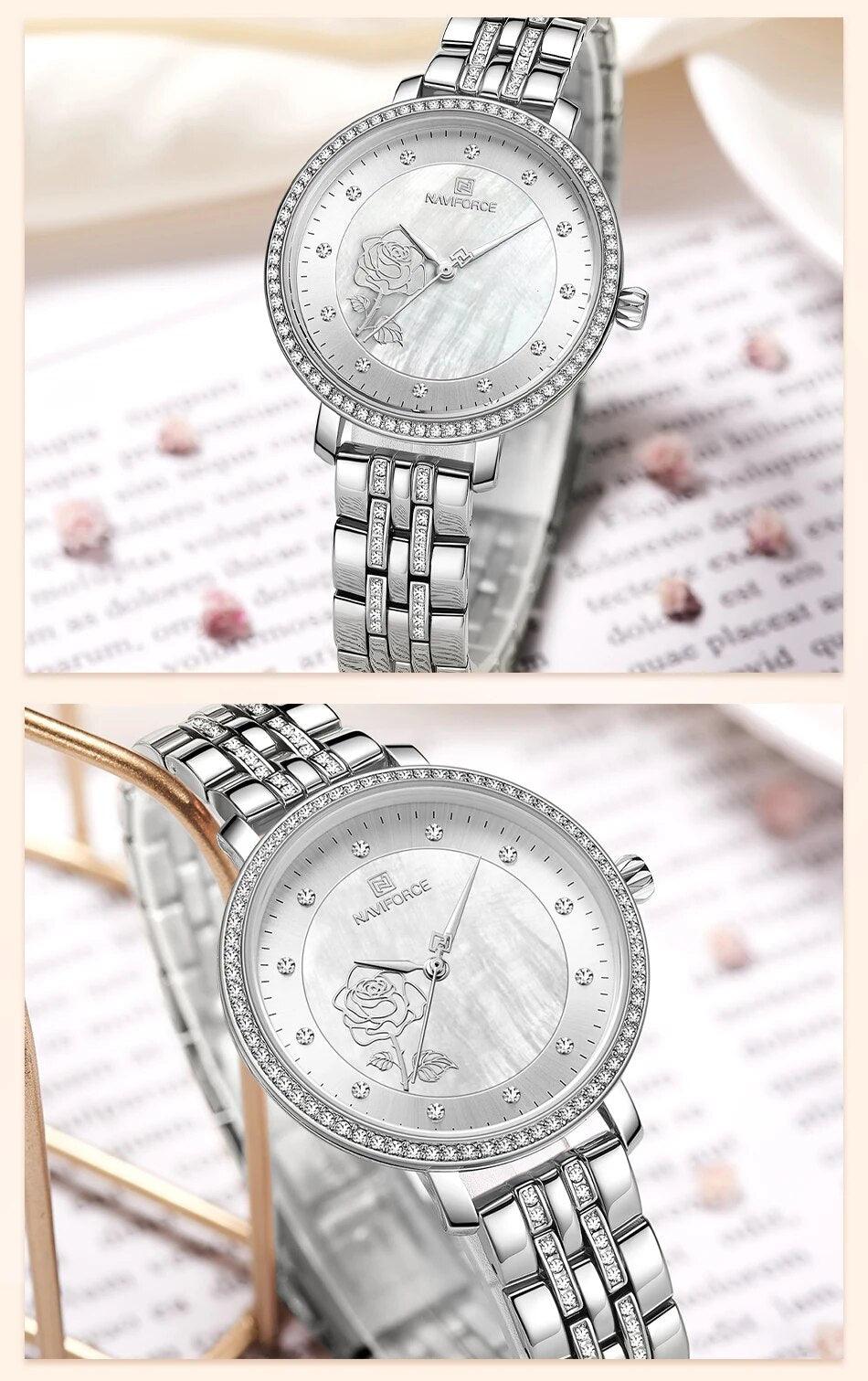 New Arrival Rose Gold Women Watches - Ladies Creative Steel Women's Bracelet Waterproof Watches - Ideal Presents - The Jewellery Supermarket