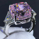 Brilliant 3EX Cushion Cut 6CT VVS D Colour Lab Created Diamond Wedding Engagement Rings - Fine Jewellery - The Jewellery Supermarket