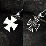 New Arrival Fashion 316L Stainless Steel cross Pendant Chain Necklace Men Jewellery - The Jewellery Supermarket