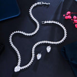New Shiny AAA+ Cubic Zirconia Diamonds Evening Party Dress Jewellery Set  - Trendy Bridal Wedding Collection