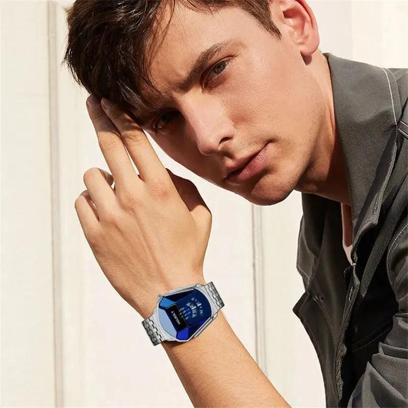 New Luxury Top Brand Trendy Cool, Stainless Steel Technology Fashion Quartz Men's Wrist Watches - The Jewellery Supermarket