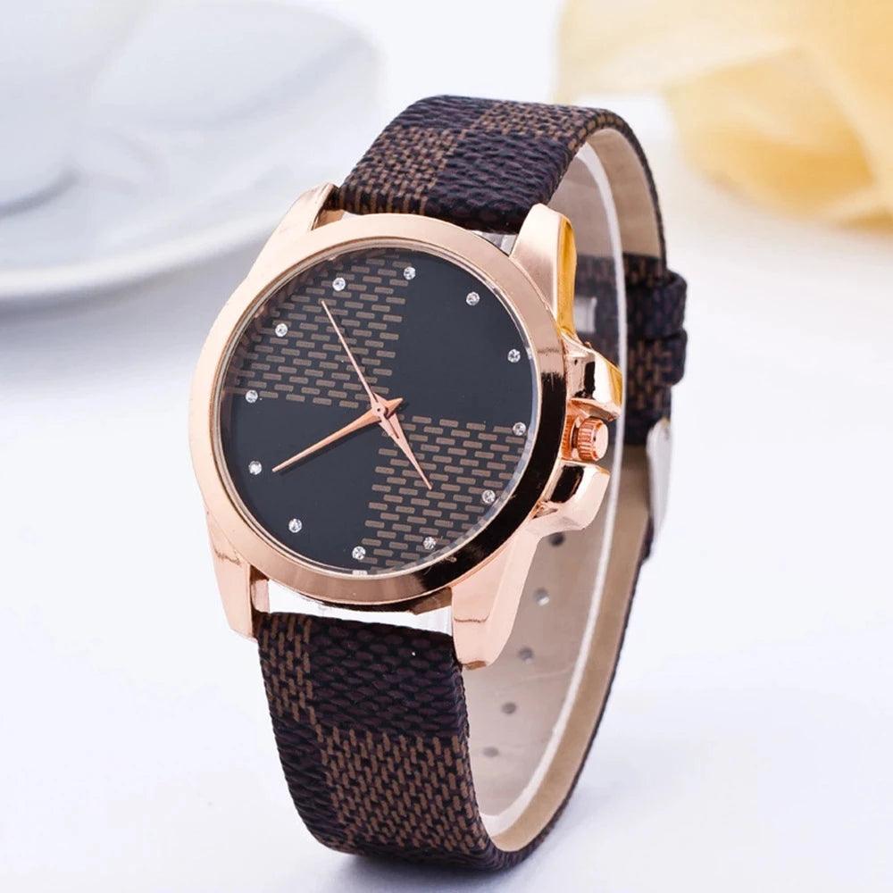 New Arrival New Luxury Quartz Ladies Rose Gold Colour Dial Casual Dress Wristwatches - Ideal Gifts Low Prices - The Jewellery Supermarket