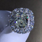 Outstanding Radiant Cut 6 Carats 3EX VVS D Colour High Quality AAAAA High Carbon Diamonds Rings - Fine Jewellery