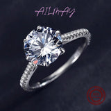 * NEW* Classic Luxury Clear Simulated Lab Diamonds Authentic Sterling Silver Ring