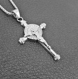 New Classic Vintage Jesus Cross Pendant Necklace - Micro Inlay Quality Zircon Religious Amulet Necklace Jewellery - The Jewellery Supermarket