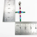 New Style Colorful 925 Sterling Silver Christian Cross Dangle Charming  Bohemia High Quality Fashion Jewellery - The Jewellery Supermarket