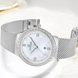 New Arrival Top Brand Luxury Fashion CZ Diamonds Stainless Steel Quartz Watch - Popular Choice - The Jewellery Supermarket