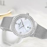 New Arrival Top Brand Luxury Fashion CZ Diamonds Stainless Steel Quartz Watch - Popular Choice - The Jewellery Supermarket