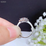 New Arrival Sparkling 1 Carat VVS D Colour Moissanite Diamond Gemstone Fine Jewellery Engagement Wedding Rings - The Jewellery Supermarket