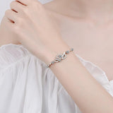NEW ARRIVAL - 1.4 Carat Real Moissanite Diamond Bracelet - Sterling Silver Sparkling Rose Fine Jewelry - The Jewellery Supermarket