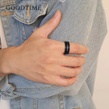 New Arrival Trendy Tire Shape Black Groove Tungsten Carbide Ring -  Wedding Anniversary Jewellery For Men - The Jewellery Supermarket