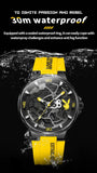 Luxury Silicone Strap Men's Watch High Quality Quartz Wristwatch Waterproof Fashion Casual Vibe