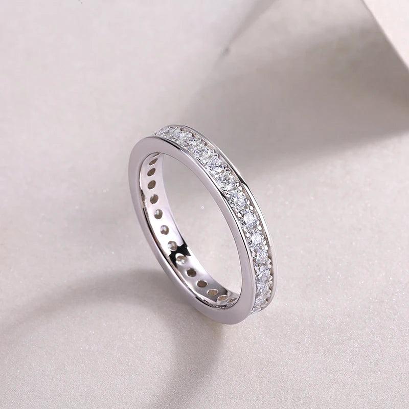 Luxury 0.9CTTW All MoissaniteDiamonds Engagement Wedding Eternity Rings for Women - Popular Fine Jewellery - The Jewellery Supermarket