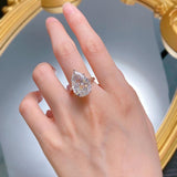 Wonderful Classic Pear Cut High Quality AAAAA High Carbon Diamonds White Sapphire Gemstone Fine Jewellery Rings - The Jewellery Supermarket
