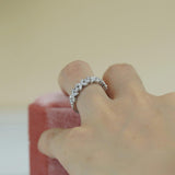 Full/Half Bowknot-Shape 2.2CT Marquise Cut Moissanite Diamonds Eternity Wedding Engagement Rings - Fine Jewellery - The Jewellery Supermarket