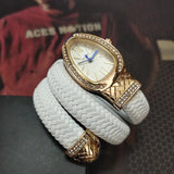 Creative Luxury Brand Retro Classic Quartz CZ Diamonds Ladies Snake Watches - High Quality Gifts