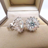 Amazing 0.5CT 5MM D Moissanite Diamonds Earrings Silver Wedding Party Birthday Gift Fine Jewellery