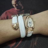 Creative Luxury Brand Retro Classic Quartz CZ Diamonds Ladies Snake Watches - High Quality Gifts