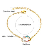 Elegant White Shell Charm Bracelet For Women - Hollow Flower Chain Stainless Steel Luxury Jewellery  - The Jewellery Supermarket
