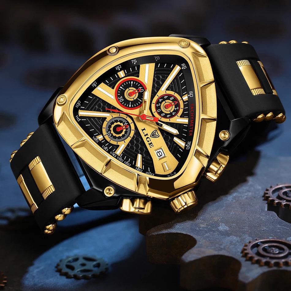 Top Brand Luxury Fashion Hipster Watches - Casual Military Quartz Chronograph Waterproof Watches For Men - The Jewellery Supermarket