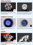 Brilliant Real 1.5CT Total Eternity Moissanite Rings for Women - 925 Sterling Silver Wedding Luxury Fine Jewellery - The Jewellery Supermarket