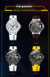 Luxury Silicone Strap Men's Watch High Quality Quartz Wristwatch Waterproof Fashion Casual Vibe