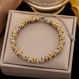 316L Stainless Steel Gold Colour Fashion Coarse Chain Charming Bracelet For Women - Exquisite Wrist Jewellery - The Jewellery Supermarket