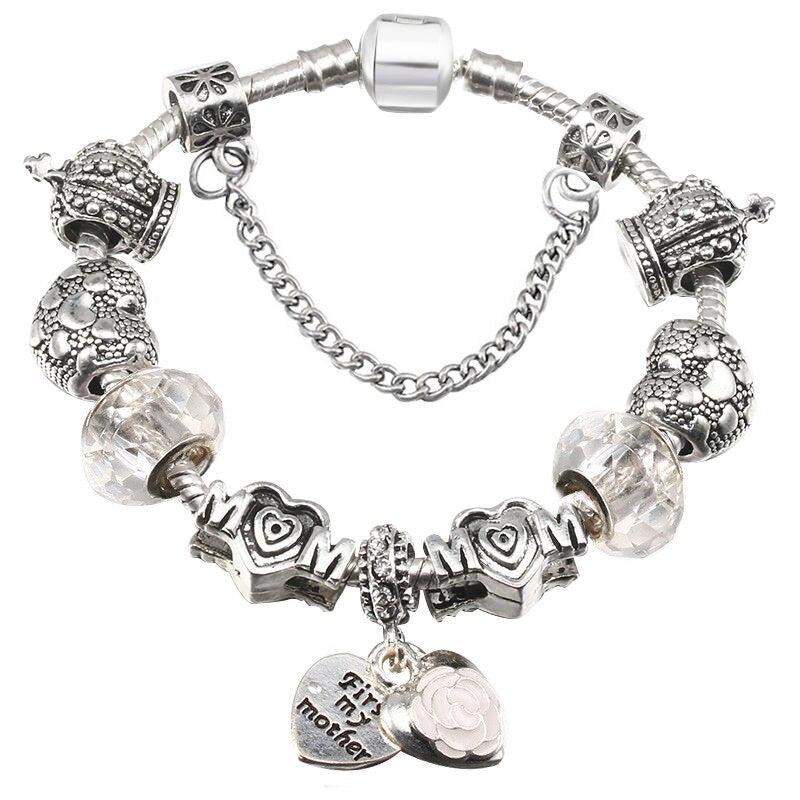 Always Kiss Me Goodnight Stainless Steel Expandable Charm Bracelet Han -  Jules Obsession