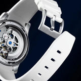 Luxury Automatic Skeleton Fashion Famous Brand Sport Silicone Strap Tourbillon Mechanical Men's Wristwatch - The Jewellery Supermarket