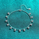 Sparkling Full 0.1/0.3CT D Colour Moissanite Diamond Bracelets for Women - 925 Silver Plated PT950 Fine Jewellery